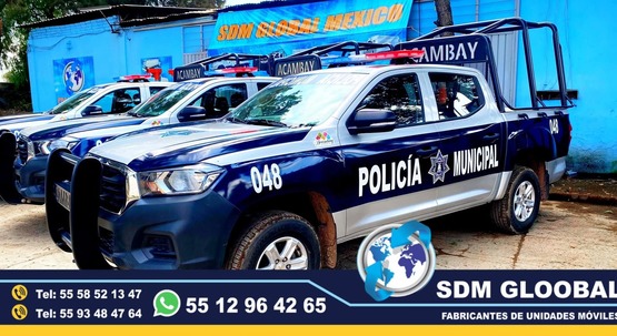 Fabricacion, Conversion, Venta y Equipamiento de Patrullas Pick Up, Fabricantes de Equipo y Accesorios Metalicos, Equipo Comunicacion, Luces auxiliares El equipamiento Pick-up es uno de los mas completos para patrulla, ya que cuenta con una gran variedad de accesorios metálicos, así como accesorios visual acústico. En cuestión de accesorios metálicos contamos con Tumbaburros, Roll Bar de 3 Arcos Tipo Comando, Banca central con respaldo, Defensa Trasera Tipo Escalón. En la parte de accesorios visual acústico cuenta con Torreta, Sirena y Bocina, adicional mente se le puede agregar un Kit de Estrobos en faros Marca WHELEN, FEDERAL SIGNAL, EPCOM, somos fabricantes de patrullas.Somos una Empresa Mexicana líder en el Mercado con años de experiencia, especialistas en el Equipamiento de Patrullas Equipadas Cajas y Remolques Unidades Moviles Especiales de Seguridad, Rescate, Salvamento, Salud, Comunicacion, Higine, etc.,Somos fabribricantes directos, distribuidores en todo Mexico, comunicate y te atenderemos personalmente. contamos con las mejores marcas en el mecado Fabricacion, Conversion, Venta y Equipamiento de Patrullas Pick Up, Fabricantes de Equipo y Accesorios Metalicos, Equipo Comunicacion, Luces auxiliares El equipamiento Pick-up es uno de los mas completos para patrulla, ya que cuenta con una gran variedad de accesorios metálicos, así como accesorios visual acústico. En cuestión de accesorios metálicos contamos con Tumbaburros, Roll Bar de 3 Arcos Tipo Comando, Banca central con respaldo, Defensa Trasera Tipo Escalón. En la parte de accesorios visual acústico cuenta con Torreta, Sirena y Bocina, adicional mente se le puede agregar un Kit de Estrobos en faros Marca WHELEN, FEDERAL SIGNAL, EPCOM, somos fabricantes de patrullas.Somos una Empresa Mexicana líder en el Mercado con años de experiencia, especialistas en el Equipamiento de Patrullas Equipadas Cajas y Remolques Unidades Moviles Especiales de Seguridad, Rescate, Salvamento, Salud, Comunicacion, Higine, etc.,Somos fabribricantes directos, distribuidores en todo Mexico, comunicate y te atenderemos personalmente. contamos con las mejores marcas en el mecado