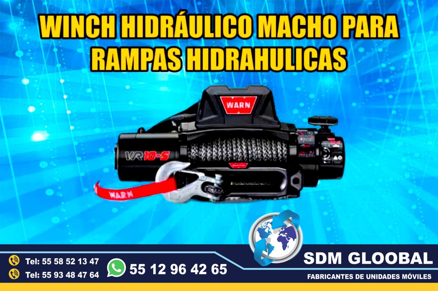 Venta de Winch electrico para Rampas Hidraulicas de carga