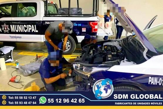 Conversion y Equipamiento de Patrullas nuevas equipadas, Fabricacion y venta de unidades moviles para seguridad publica, privada, rescate, salvamento. SDM Global Mexico somos una empresa líder en el Equipamiento de Patrullas asi como de unidades moviles de rescate, salvamento, proximidad, primer respodiente, equipo tactito, anti motin, fuerzas especiales, semi remolques con personal altamente capasitado para su fabricacion, Roll bar, Tumbaburros, Burrera, Banca central, Defensa trasera, Lona, Rotulacion, Pintura, Torreta de leds, sirena, bocina, codigos, estrobos, luces, etc. somos fabricantes.El término auto o moto Patrulla es utilizado para Patrullar un área concreta asignada. Su función primaria es servir de apoyo a los oficiales de Policía en sus tareas diarias como rondines y traslado de delincuentes. somos fabricantes de unidades moviles especiales.Somos una Empresa Mexicana líder en el Mercado con años de experiencia, especialistas en el Equipamiento de Patrullas Equipadas Cajas y Remolques Unidades Moviles Especiales de Seguridad, Rescate, Salvamento, Salud, Comunicacion, Higine, etc.,Somos fabribricantes directos, distribuidores en todo Mexico, comunicate y te atenderemos personalmente. Conversion y Equipamiento de Patrullas nuevas equipadas, Fabricacion y venta de unidades moviles para seguridad publica, privada, rescate, salvamento. SDM Global Mexico somos una empresa líder en el Equipamiento de Patrullas asi como de unidades moviles de rescate, salvamento, proximidad, primer respodiente, equipo tactito, anti motin, fuerzas especiales, semi remolques con personal altamente capasitado para su fabricacion, Roll bar, Tumbaburros, Burrera, Banca central, Defensa trasera, Lona, Rotulacion, Pintura, Torreta de leds, sirena, bocina, codigos, estrobos, luces, etc. somos fabricantes.El término auto o moto Patrulla es utilizado para Patrullar un área concreta asignada. Su función primaria es servir de apoyo a los oficiales de Policía en sus tareas diarias como rondines y traslado de delincuentes. somos fabricantes de unidades moviles especiales.Somos una Empresa Mexicana líder en el Mercado con años de experiencia, especialistas en el Equipamiento de Patrullas Equipadas Cajas y Remolques Unidades Moviles Especiales de Seguridad, Rescate, Salvamento, Salud, Comunicacion, Higine, etc.,Somos fabribricantes directos, distribuidores en todo Mexico, comunicate y te atenderemos personalmente.