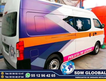 Conversion y Equipamiento de Patrullas nuevas equipadas, Fabricacion y venta de unidades moviles para seguridad publica, privada, rescate, salvamento. SDM Global Mexico somos una empresa líder en el Equipamiento de Patrullas asi como de unidades moviles de rescate, salvamento, proximidad, primer respodiente, equipo tactito, anti motin, fuerzas especiales, semi remolques con personal altamente capasitado para su fabricacion, Roll bar, Tumbaburros, Burrera, Banca central, Defensa trasera, Lona, Rotulacion, Pintura, Torreta de leds, sirena, bocina, codigos, estrobos, luces, etc. somos fabricantes.El término auto o moto Patrulla es utilizado para Patrullar un área concreta asignada. Su función primaria es servir de apoyo a los oficiales de Policía en sus tareas diarias como rondines y traslado de delincuentes. somos fabricantes de unidades moviles especiales.Somos una Empresa Mexicana líder en el Mercado con años de experiencia, especialistas en el Equipamiento de Patrullas Equipadas Cajas y Remolques Unidades Moviles Especiales de Seguridad, Rescate, Salvamento, Salud, Comunicacion, Higine, etc.,Somos fabribricantes directos, distribuidores en todo Mexico, comunicate y te atenderemos personalmente. Conversion y Equipamiento de Patrullas nuevas equipadas, Fabricacion y venta de unidades moviles para seguridad publica, privada, rescate, salvamento. SDM Global Mexico somos una empresa líder en el Equipamiento de Patrullas asi como de unidades moviles de rescate, salvamento, proximidad, primer respodiente, equipo tactito, anti motin, fuerzas especiales, semi remolques con personal altamente capasitado para su fabricacion, Roll bar, Tumbaburros, Burrera, Banca central, Defensa trasera, Lona, Rotulacion, Pintura, Torreta de leds, sirena, bocina, codigos, estrobos, luces, etc. somos fabricantes.El término auto o moto Patrulla es utilizado para Patrullar un área concreta asignada. Su función primaria es servir de apoyo a los oficiales de Policía en sus tareas diarias como rondines y traslado de delincuentes. somos fabricantes de unidades moviles especiales.Somos una Empresa Mexicana líder en el Mercado con años de experiencia, especialistas en el Equipamiento de Patrullas Equipadas Cajas y Remolques Unidades Moviles Especiales de Seguridad, Rescate, Salvamento, Salud, Comunicacion, Higine, etc.,Somos fabribricantes directos, distribuidores en todo Mexico, comunicate y te atenderemos personalmente.