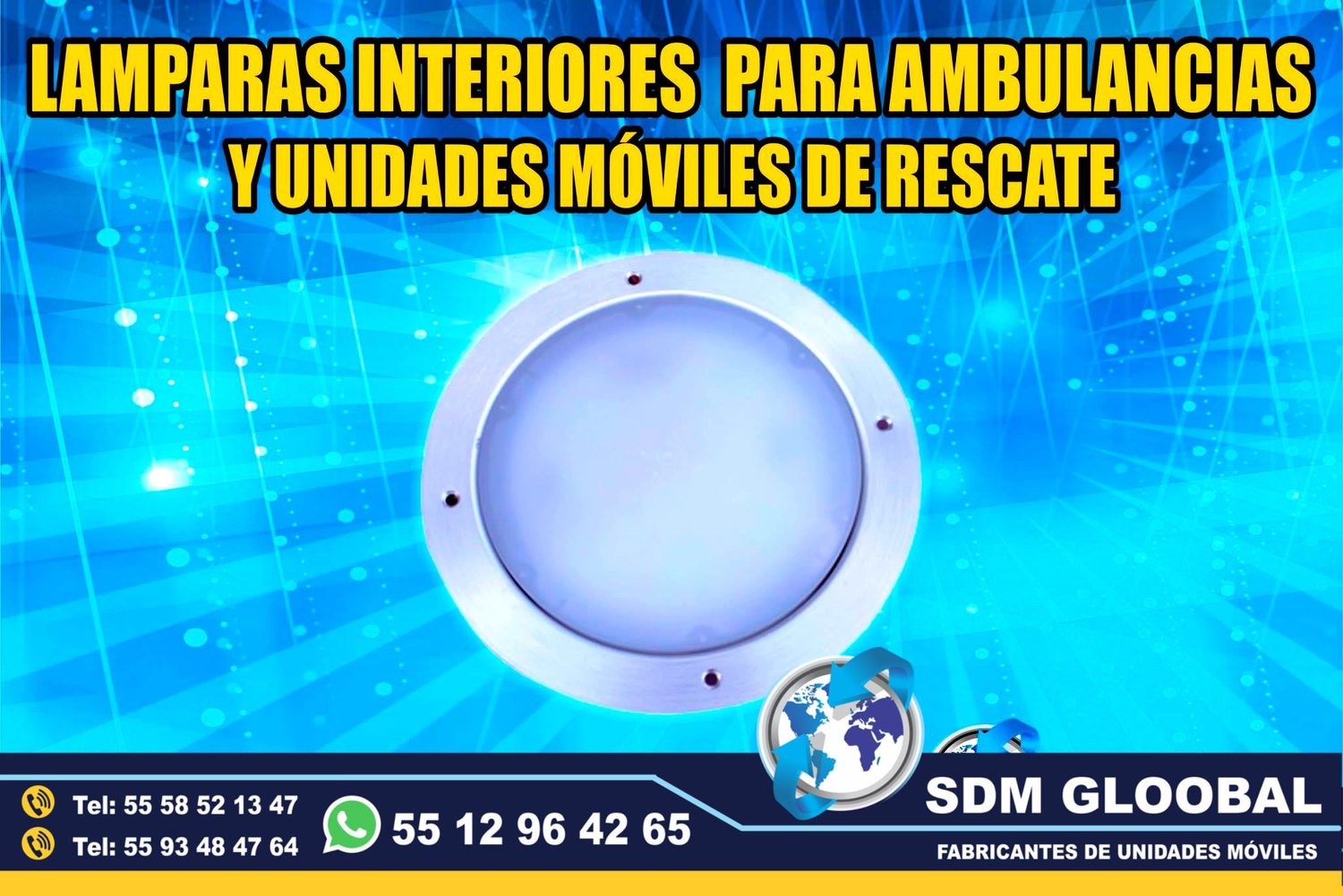 Venta e Instalacion de Luces Perimetrales Auxiliares Emergemcia para Ambulancias de Traslado 