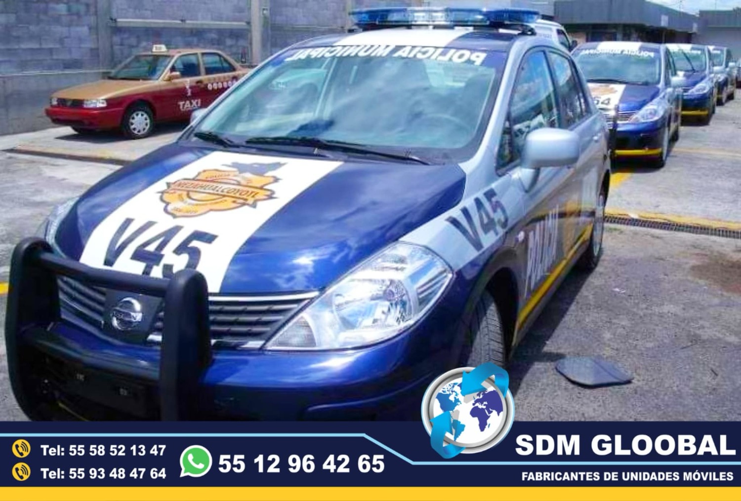 Equipamiento  de Patrullas Nuevas totalmente Equipadas en Mexico
