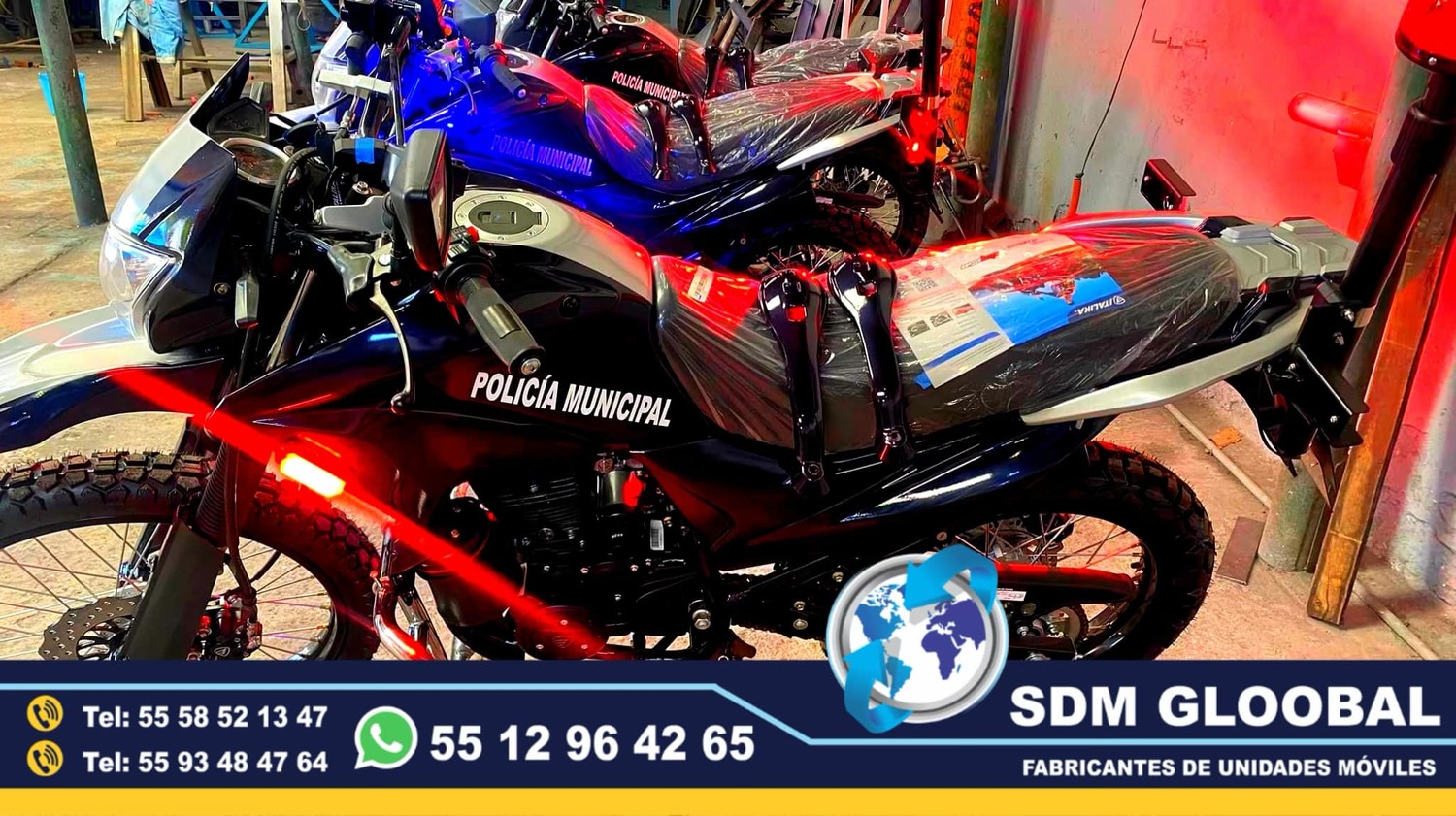 Equipamiento de MotoPatrullas Nuevas totalmente Equipadas 