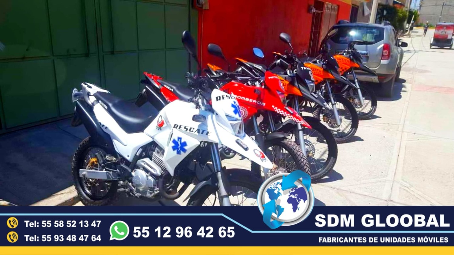 Equipamiento de MotoPatrullas Nuevas totalmente Equipadas 