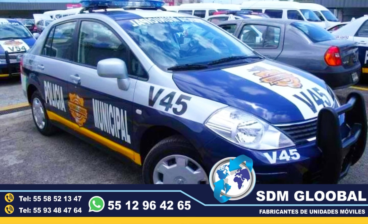 Equipamiento  de Patrullas Nuevas totalmente Equipadas en Mexico