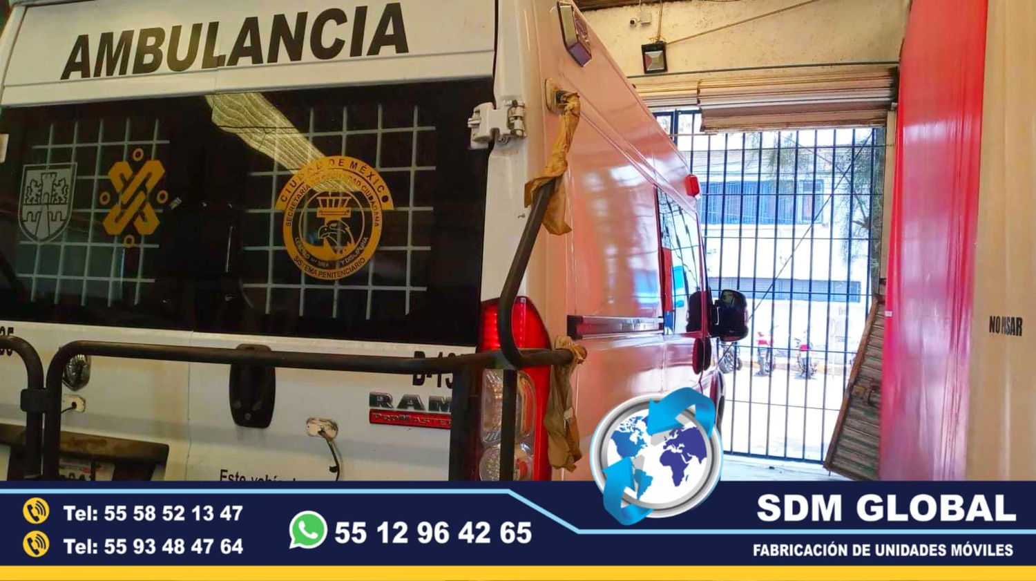 Equipamiento de Ambulancias de traslado de reos y delincuentes