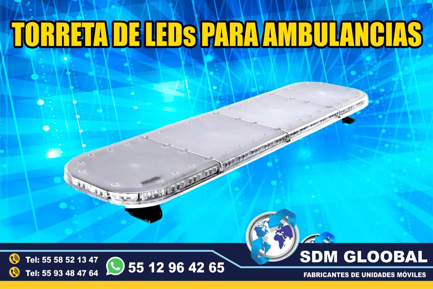 Venta e Instalacion de Luces Perimetrales Auxiliares Emergemcia para Ambulancias de Traslado 