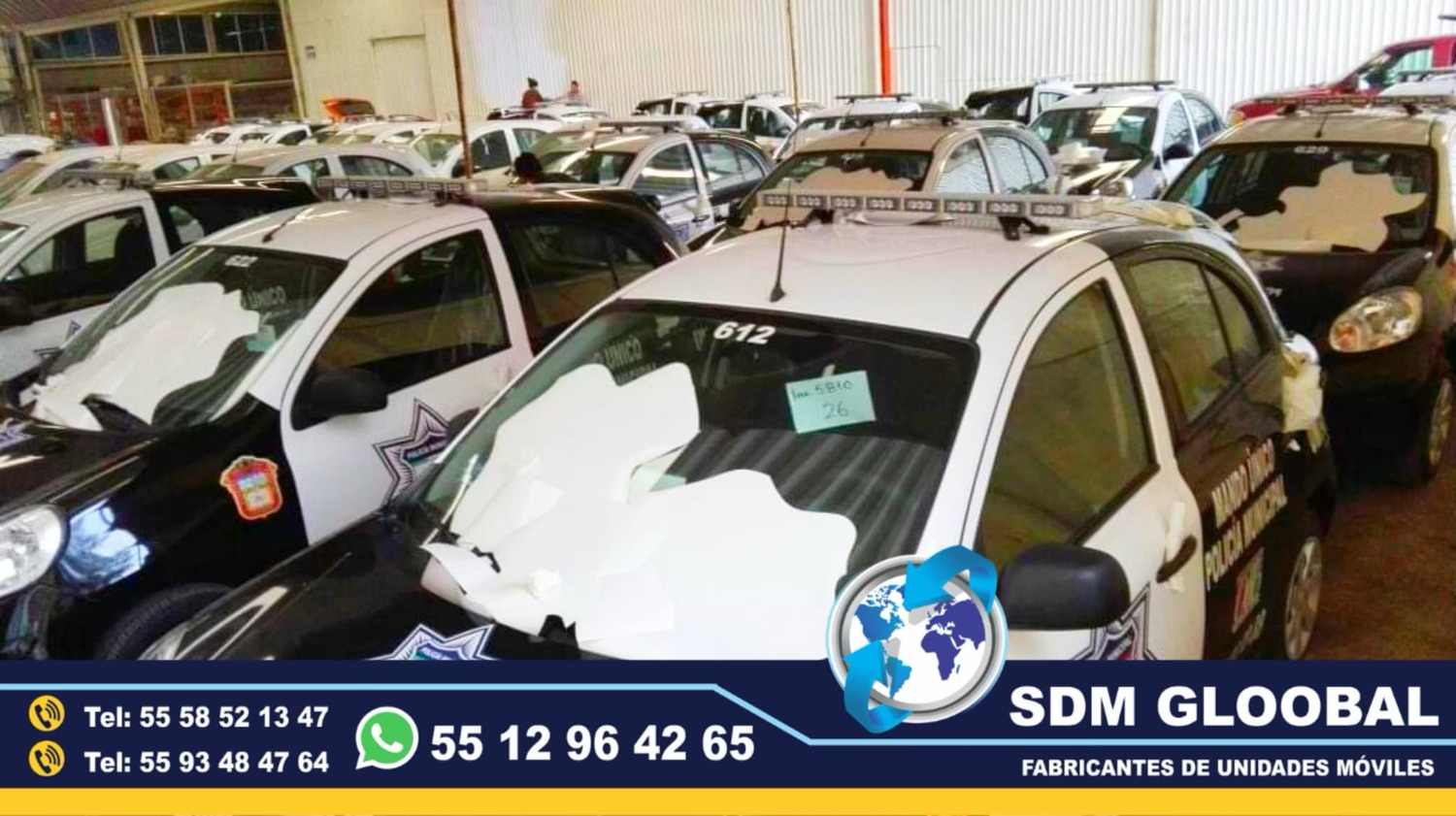 Equipamiento  de Patrullas Nuevas totalmente Equipadas en Mexico
