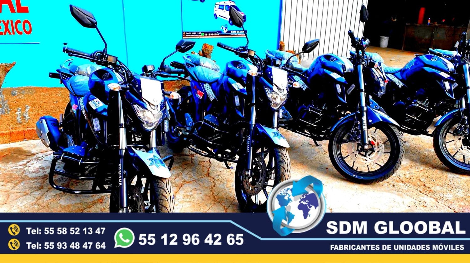 Equipamiento de MotoPatrullas Nuevas totalmente Equipadas 