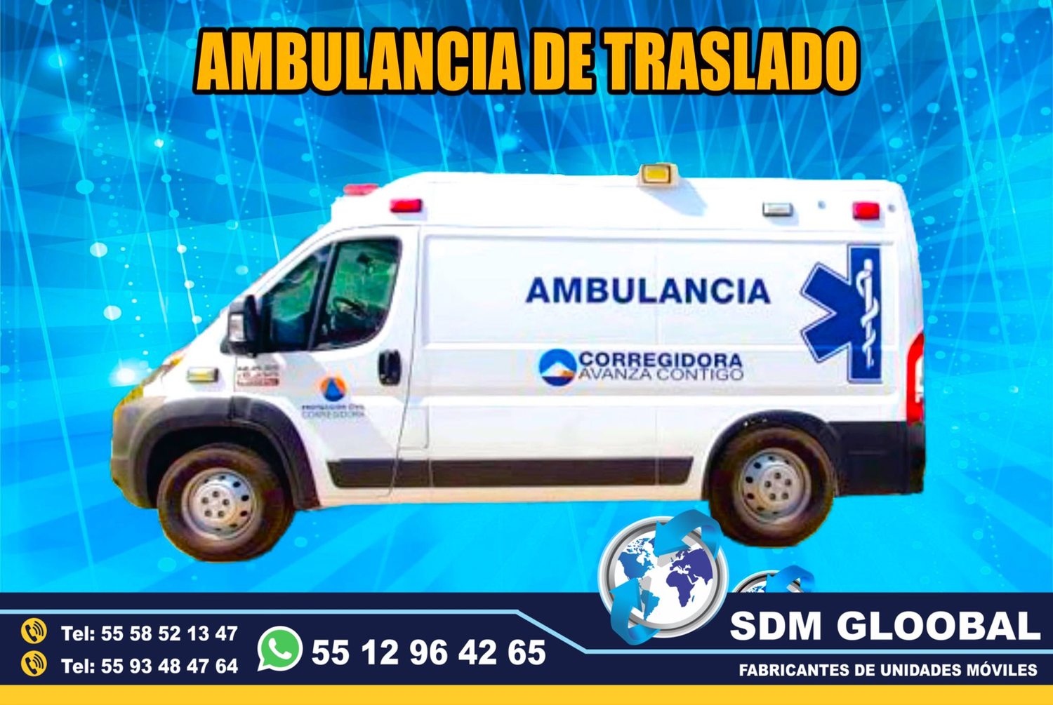 Fabricantes de Ambulancias de Traslado Tipo 1, Tipo 2 en Mexico 