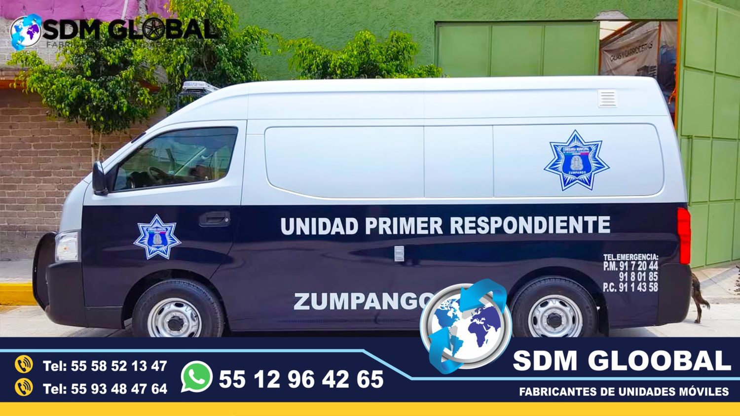 Fabrica de Unidades Moviles de Primer Respondiente de seguridad publica municipal. 