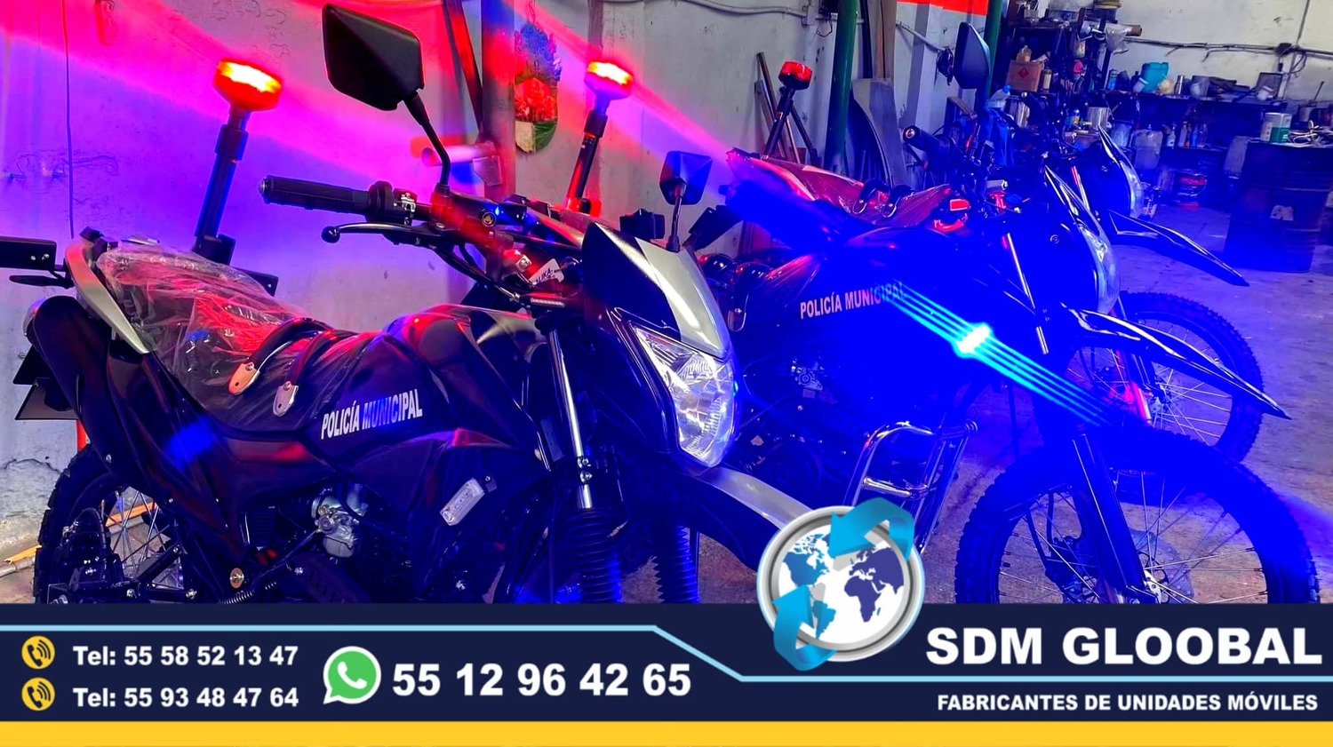 Equipamiento de MotoPatrullas Nuevas totalmente Equipadas 