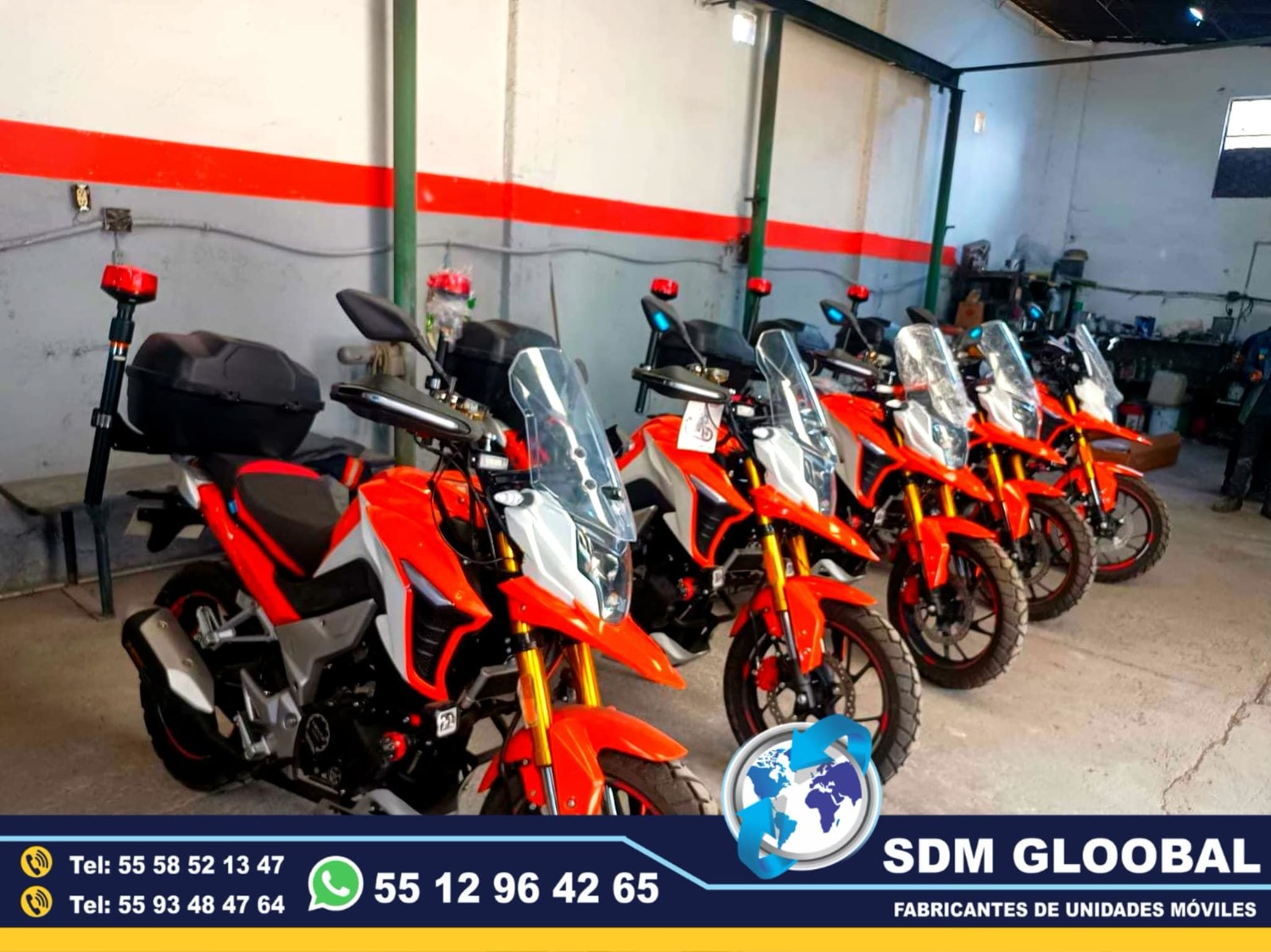 Equipamiento de MotoPatrullas Nuevas totalmente Equipadas  