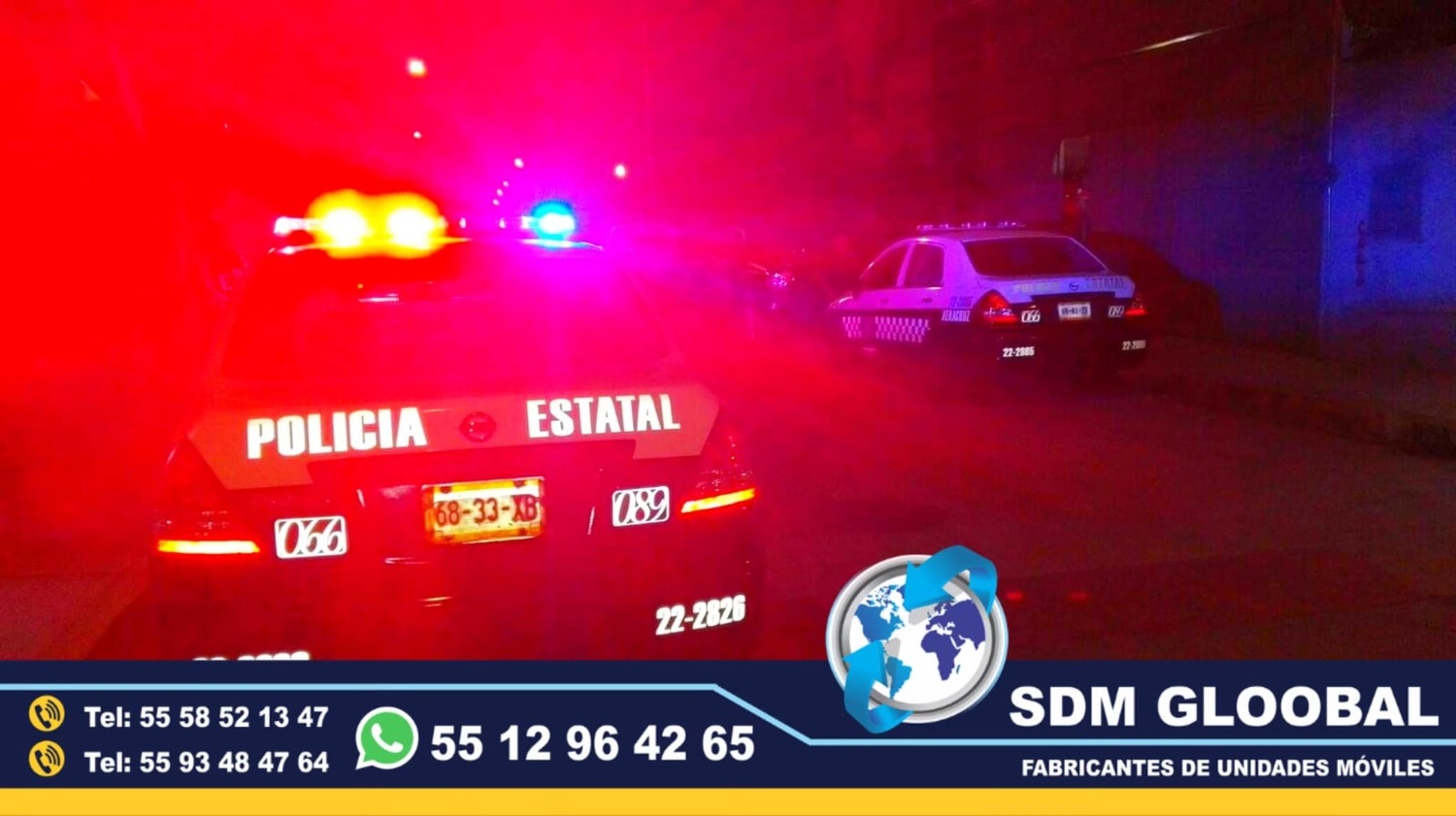 Rotulacion o balizamiento de Patrullas Motopatrullas Ambulancias