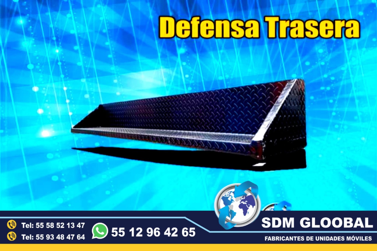 Fabricacion y venta defensa trasera tipo escalon para patrullas pick up