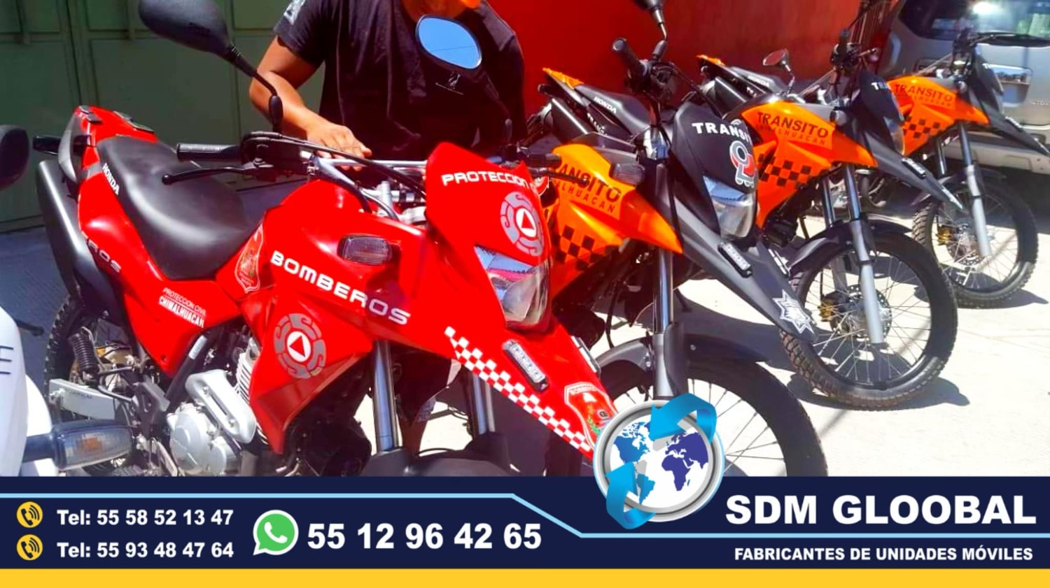 Equipamiento de MotoPatrullas Nuevas totalmente Equipadas 
