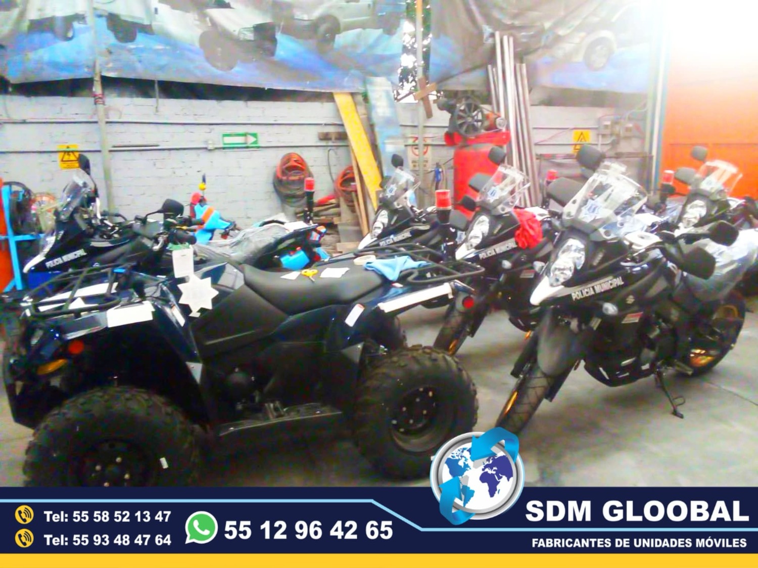 Equipamiento de MotoPatrullas Nuevas totalmente Equipadas 