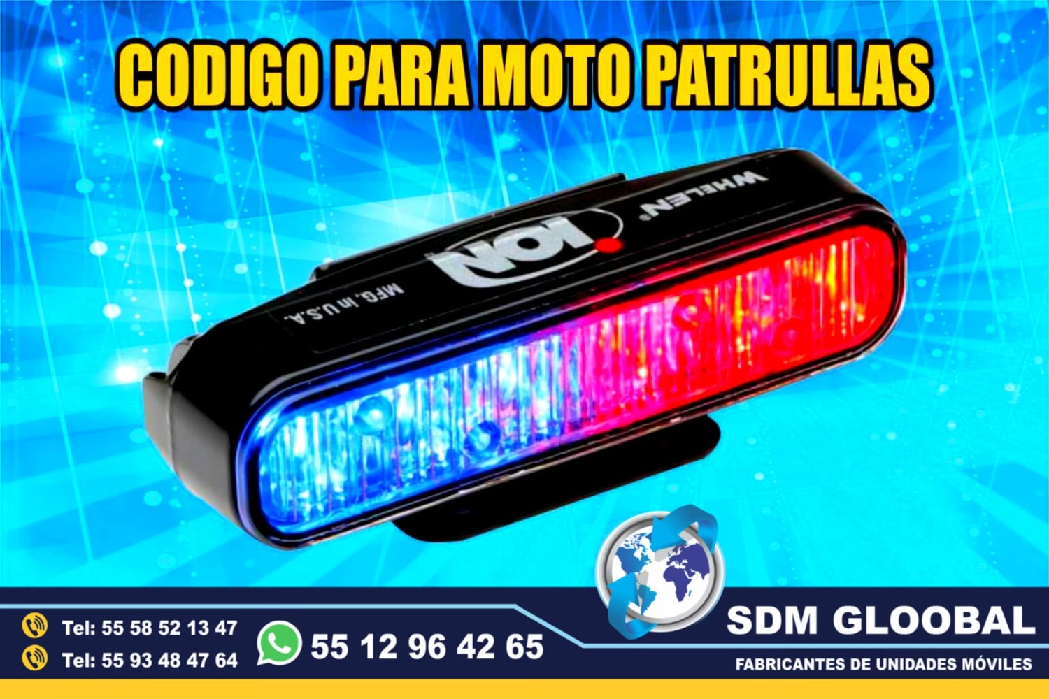 Venta de CODIGOSV Y ESTROBOS de leds para para Patrullas
