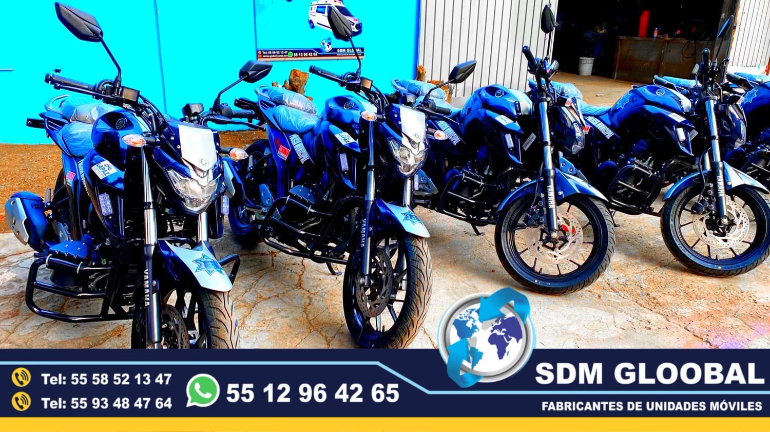 Equipamiento de MotoPatrullas Nuevas totalmente Equipadas 