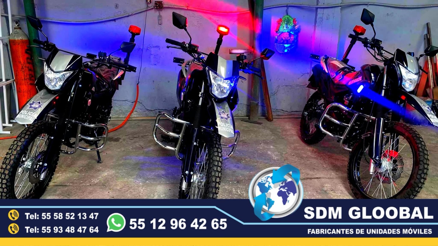 Equipamiento de MotoPatrullas Nuevas totalmente Equipadas 