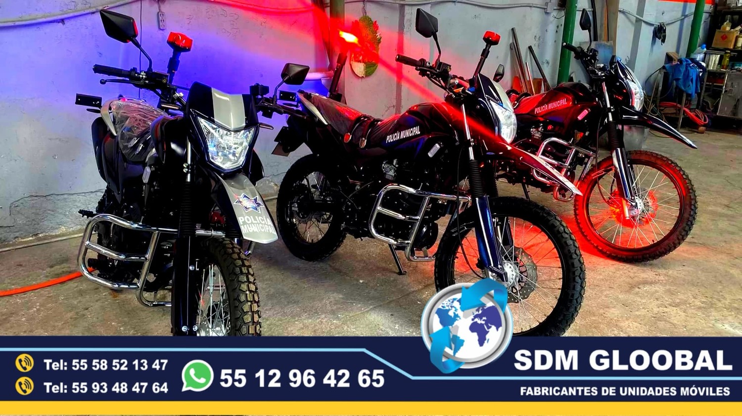Equipamiento de MotoPatrullas Nuevas totalmente Equipadas 