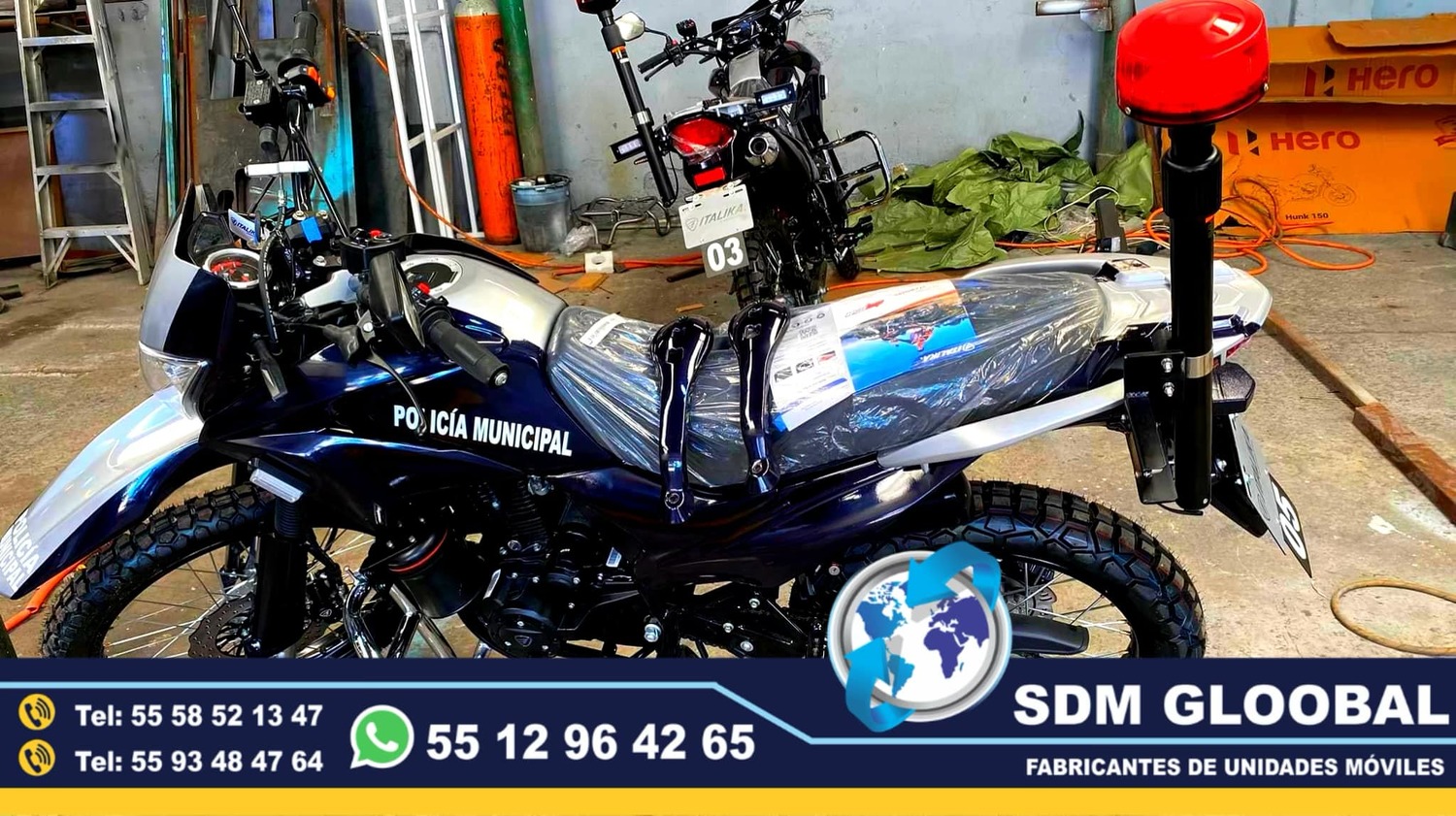 Equipamiento de MotoPatrullas Nuevas totalmente Equipadas 